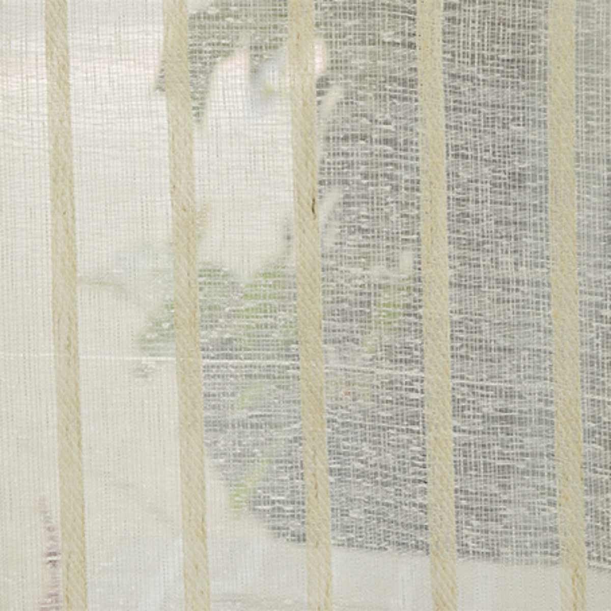 AGRL Beige Stripe White Sheer Fabrics