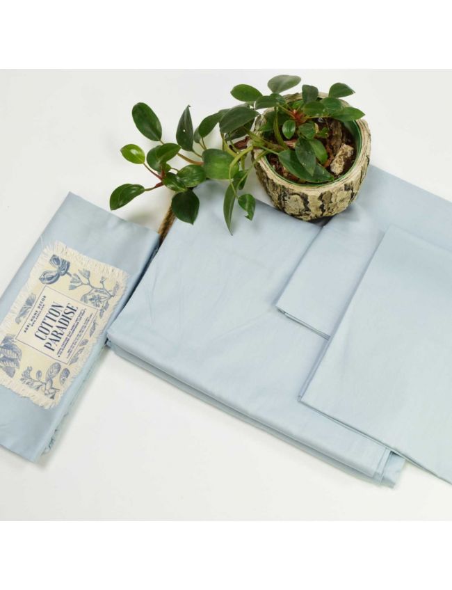 100% Premium Cotton Baby Blue Bedding Set 