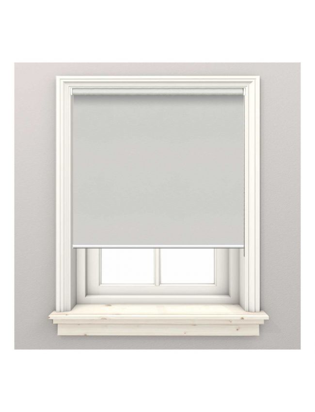 Madeira Light Grey Blackout Roller Blind