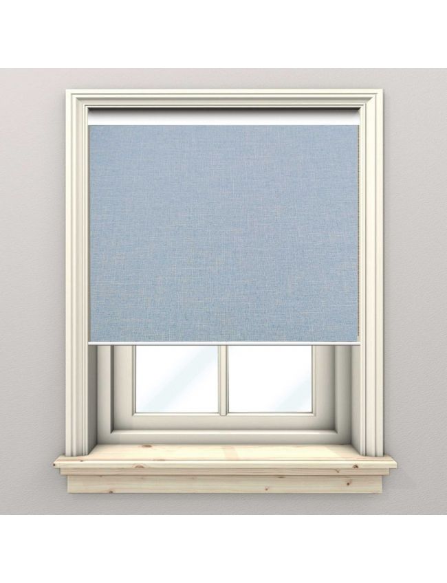 Madeira Blue Blackout Roller Blind