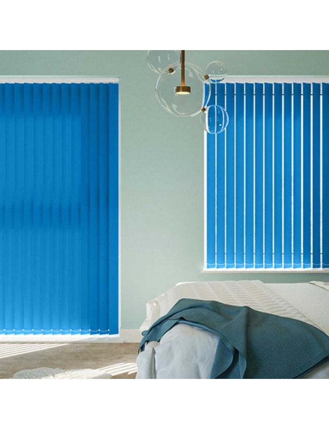 Bright Blue - Vertical Blinds