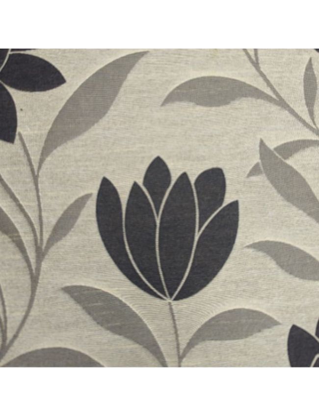 Brown Flowers Roller Jacquard Blinds