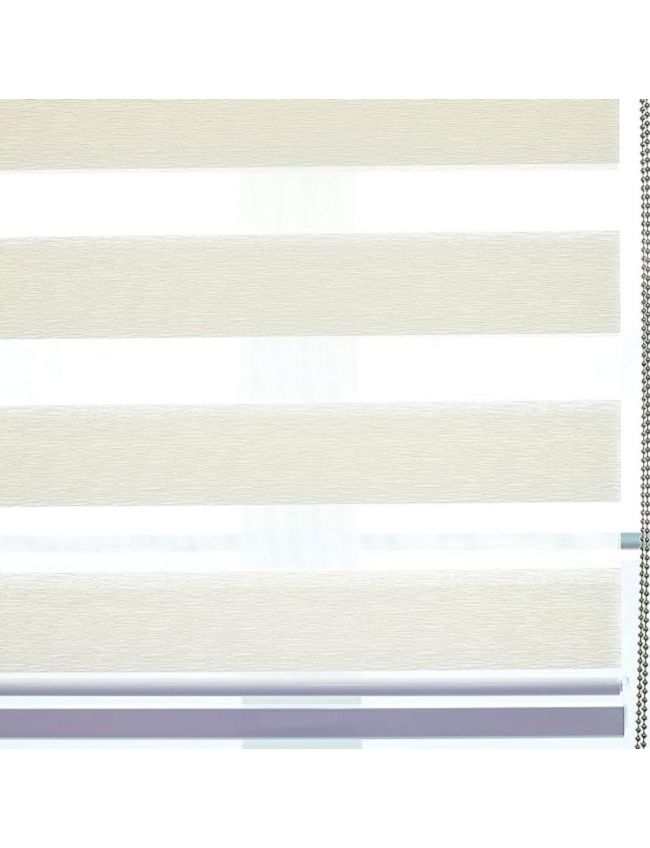 Cream and Black Zebra Blind 