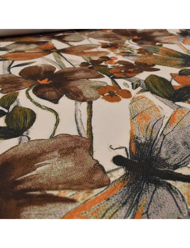 Dragon Fly Tapestry With Floral Design Roman Blinds
