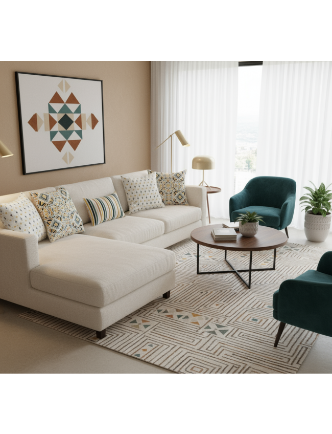 Retro Geometric Cushion Covers