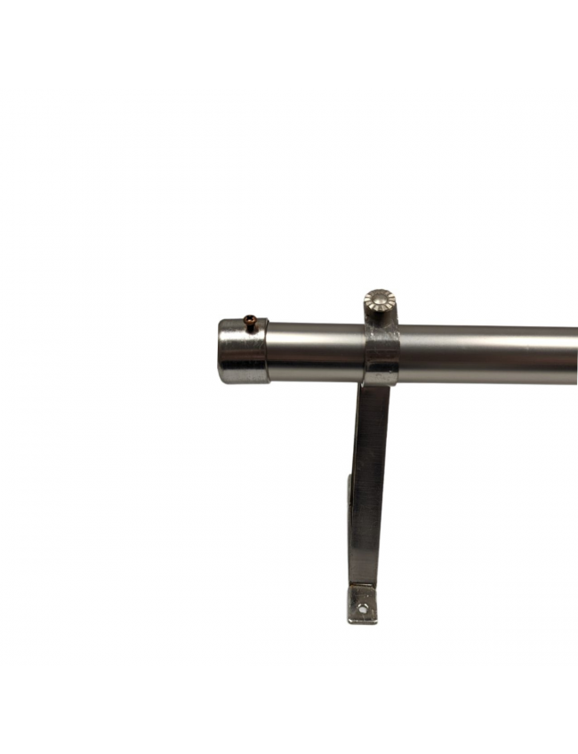 MATT SILVER FINISH END STUD CURTAIN POLE