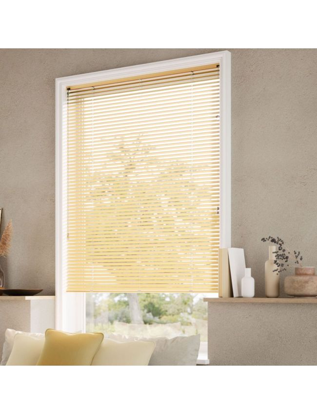 Gold-Venetian Blinds