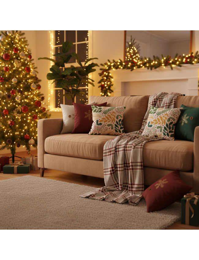 Holiday Botanical Cushion Covers
