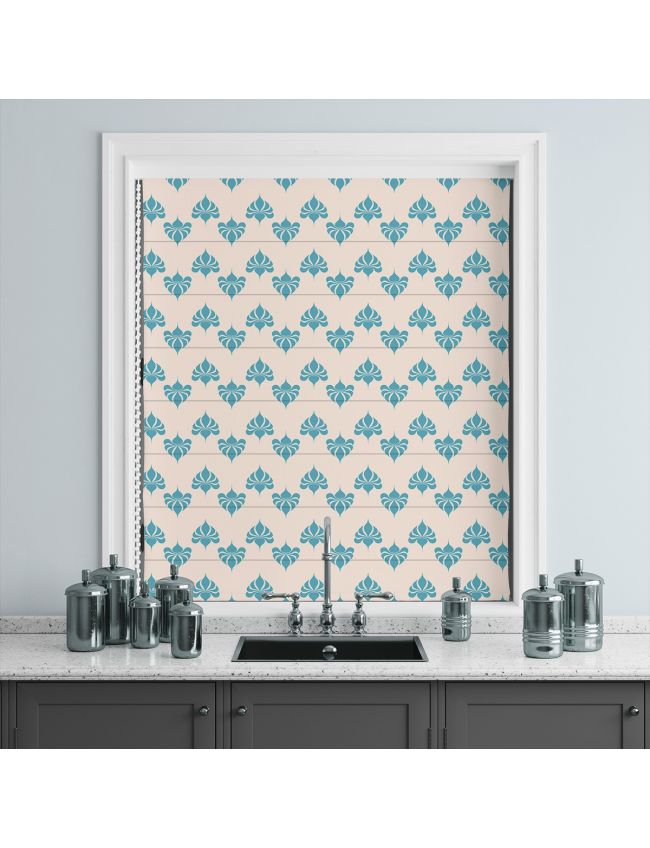 Havana Sapphire Vintage Roman Blind