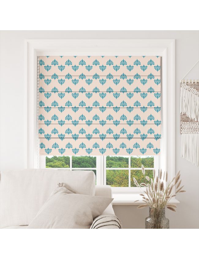 Havana Sapphire Vintage Roman Blind