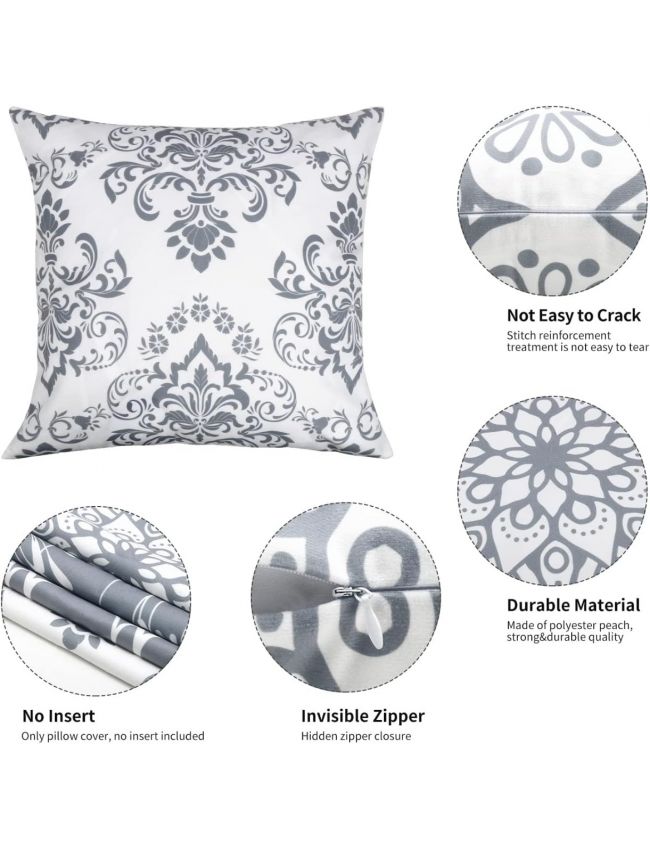 Nordic Grey Designer Cushion Covers