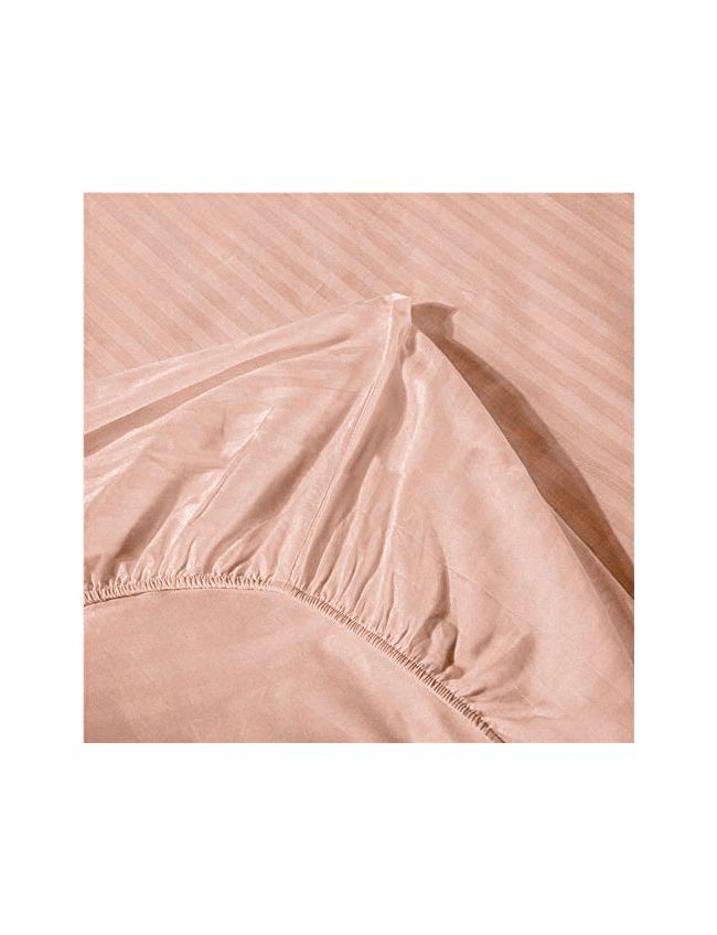 Classic-Orange Strip Fitted Sheet