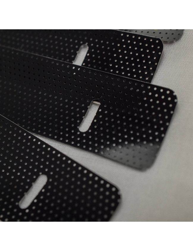 Perforated Black-Venetian Blinds