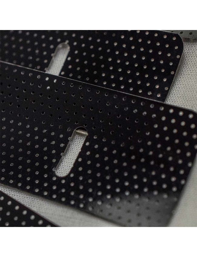 Perforated Black-Venetian Blinds