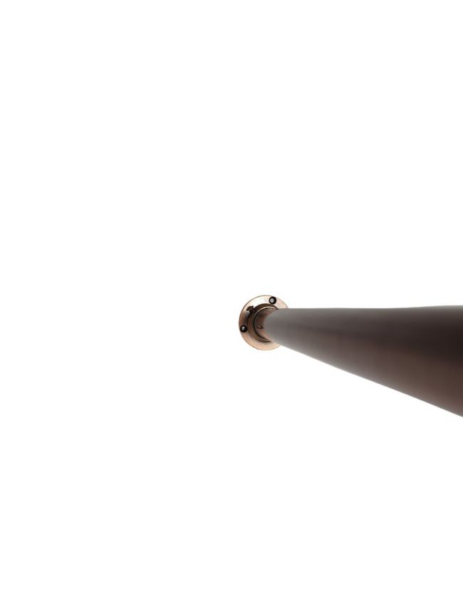 BRONZE FINISH RECESS SOCKET CURTAIN POLE 