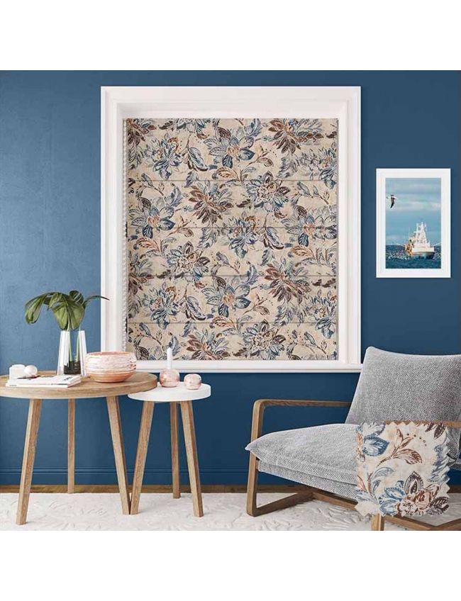 Vintage Floral Design Roman Blinds