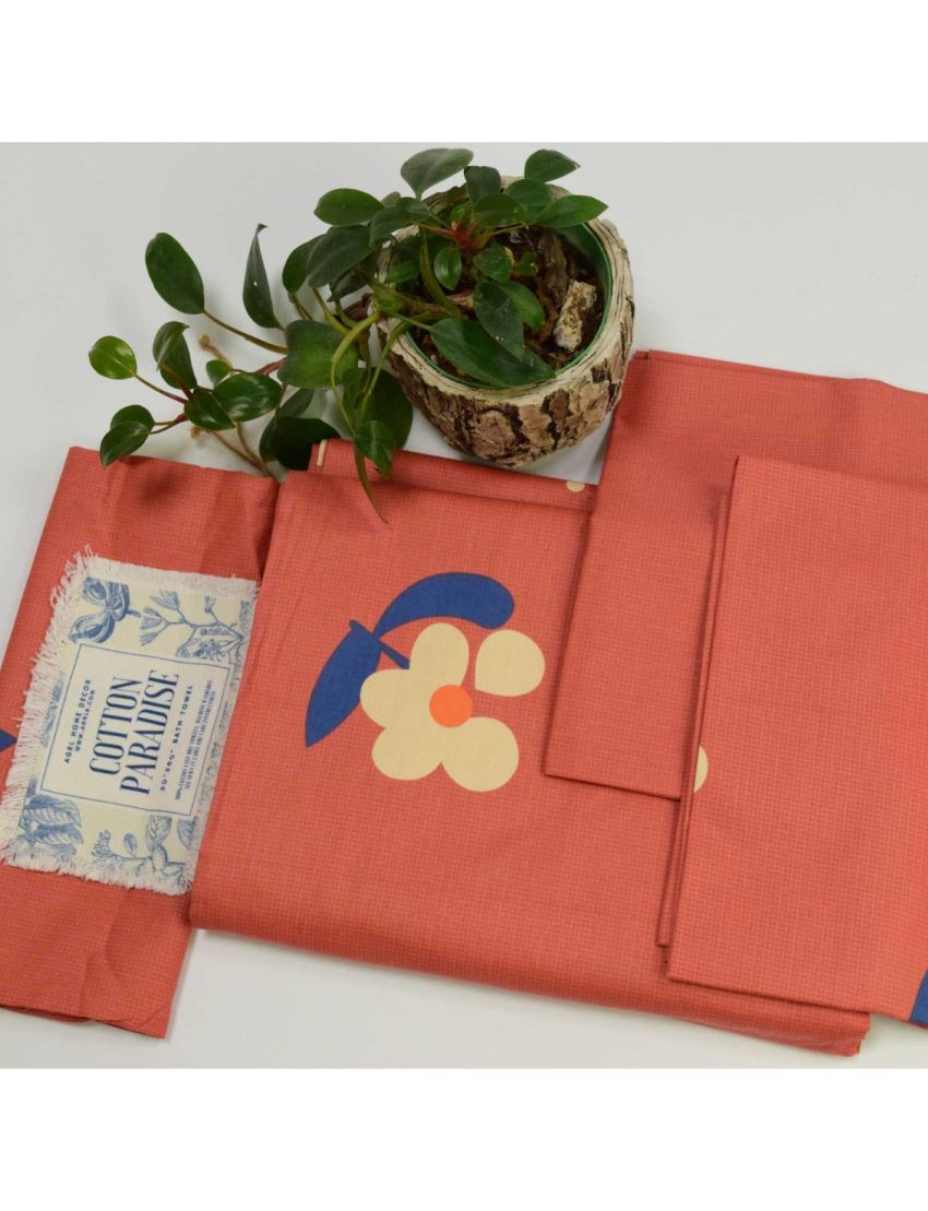 Amaryllis Orange Bedding Set