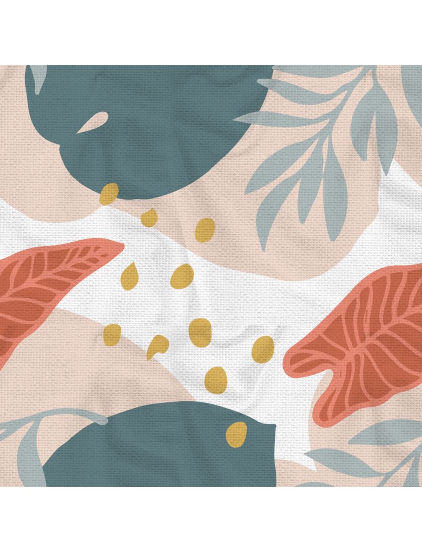 Orange N Pink Leaf Design