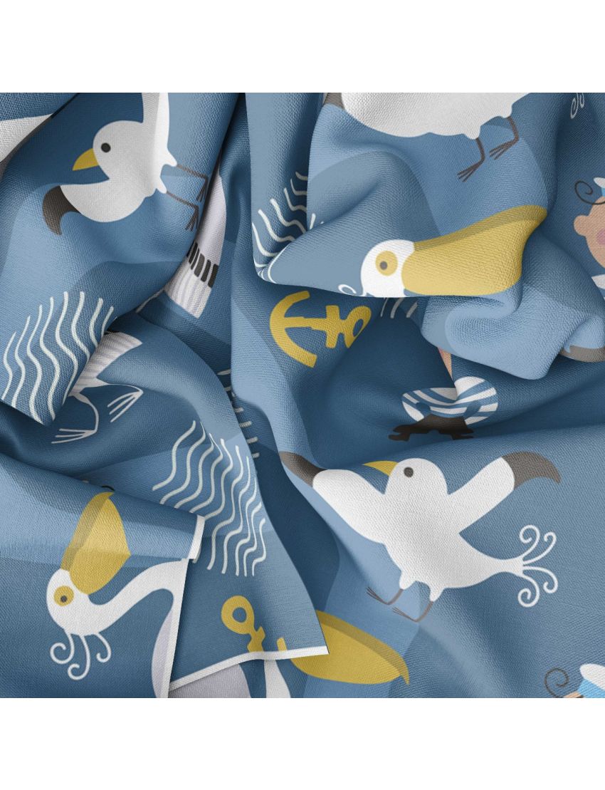 Little Pelicans Design Cushion Cover