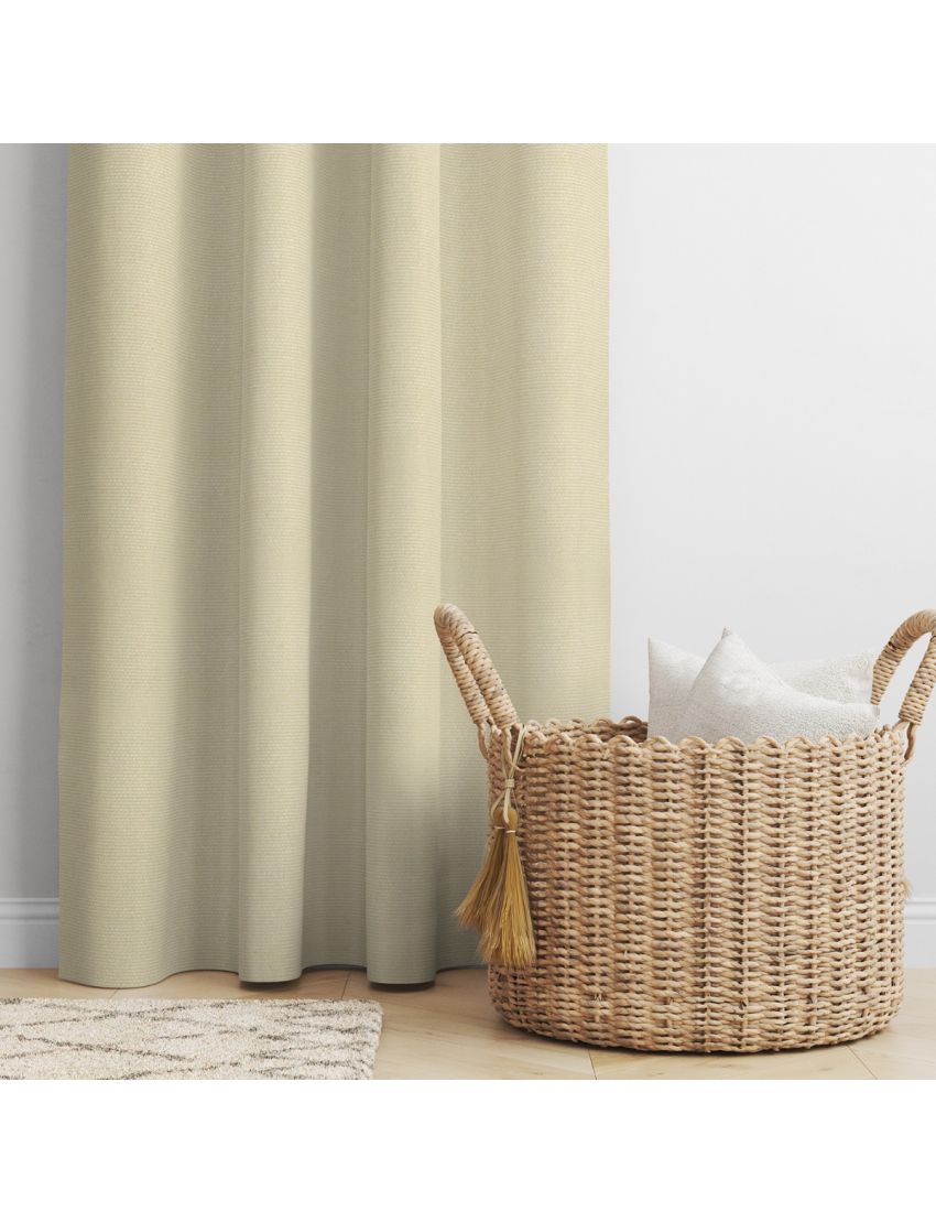 Vienna Cream Faux Linen Curtains