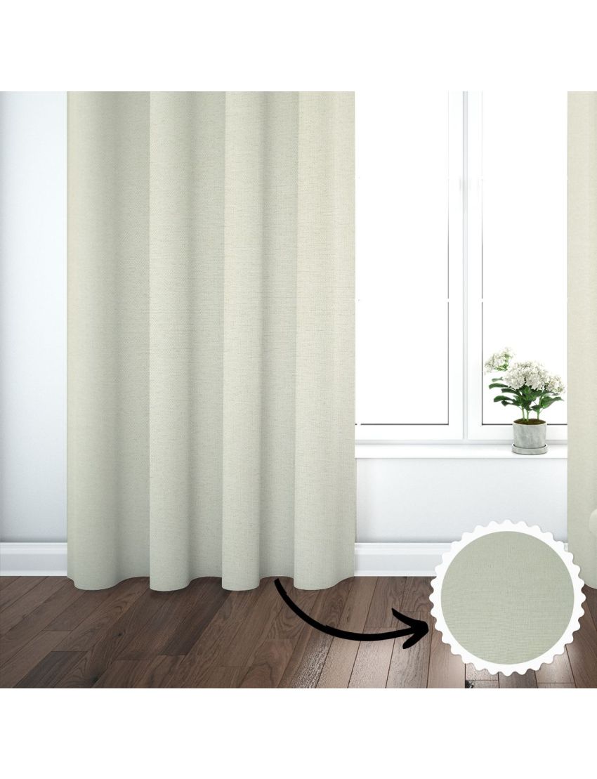 Rhea Lunar White Curtain