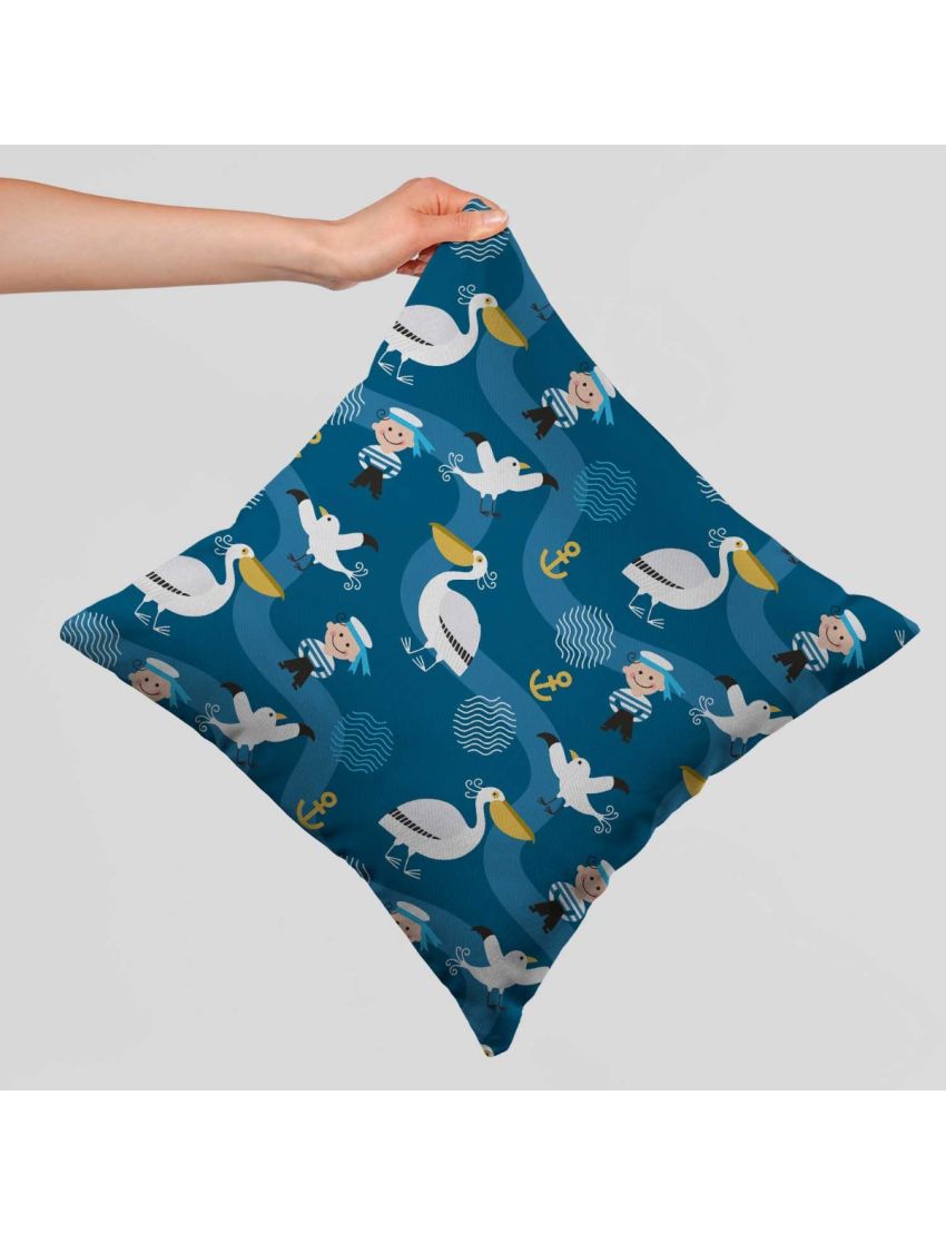 Little Pelicans Design Cushion Cover