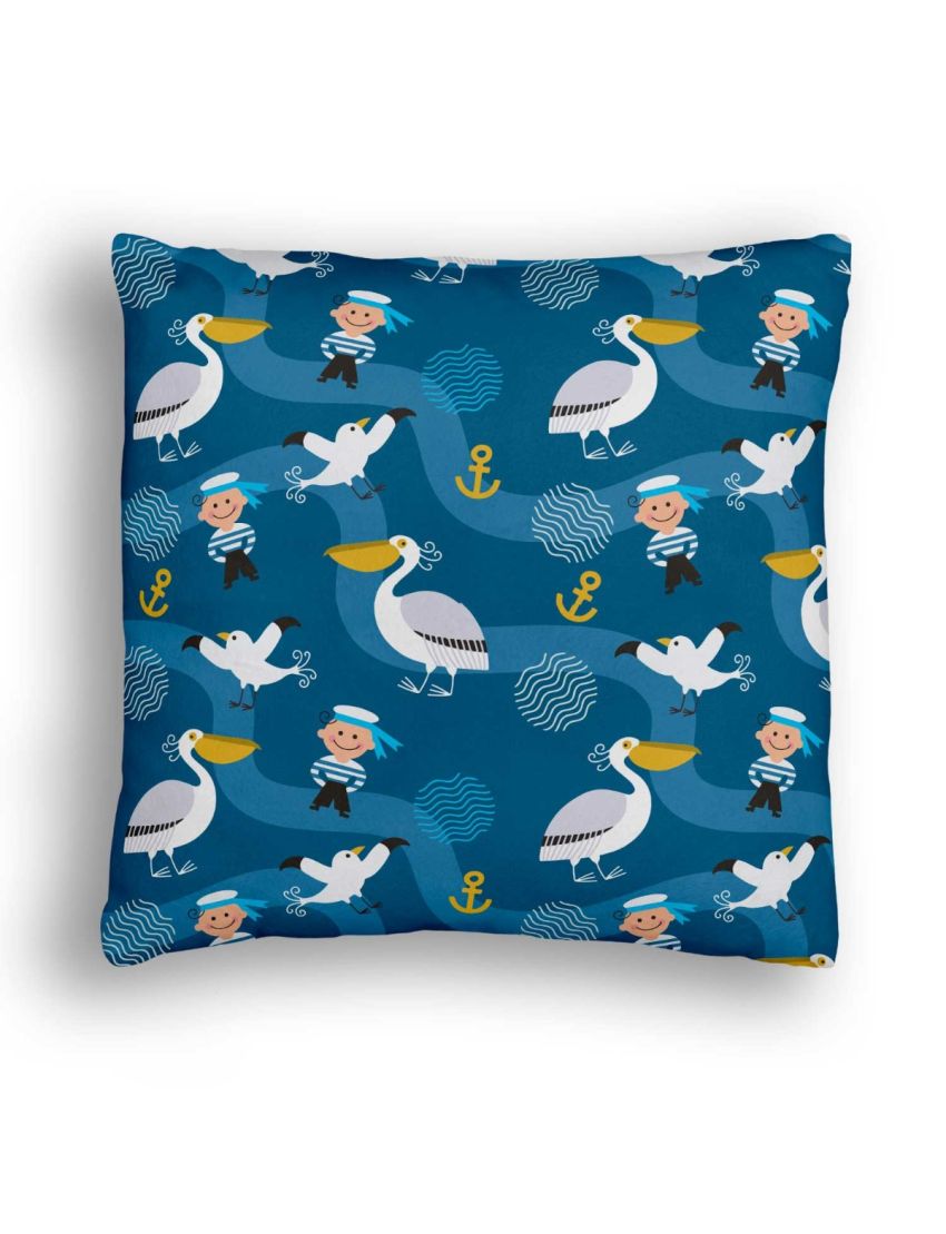 Little Pelicans Design Cushion Cover