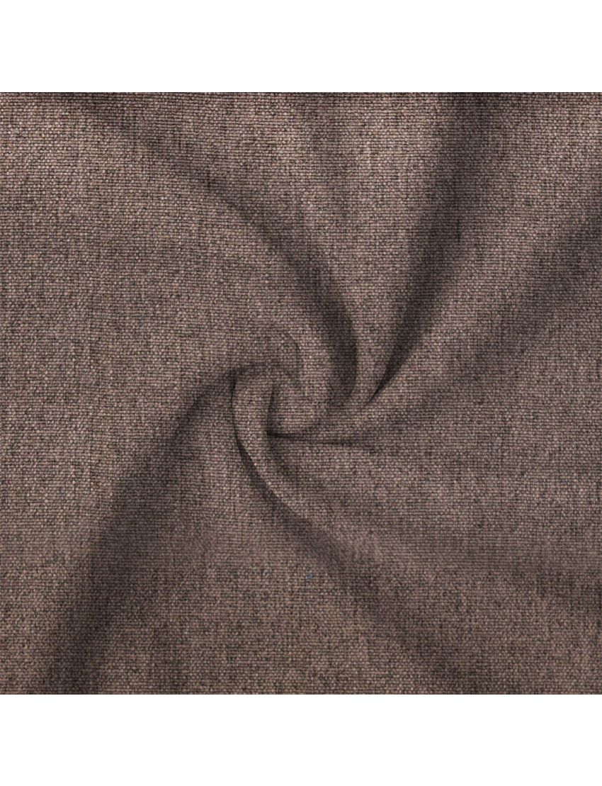 Brown Faux Linen Curtains