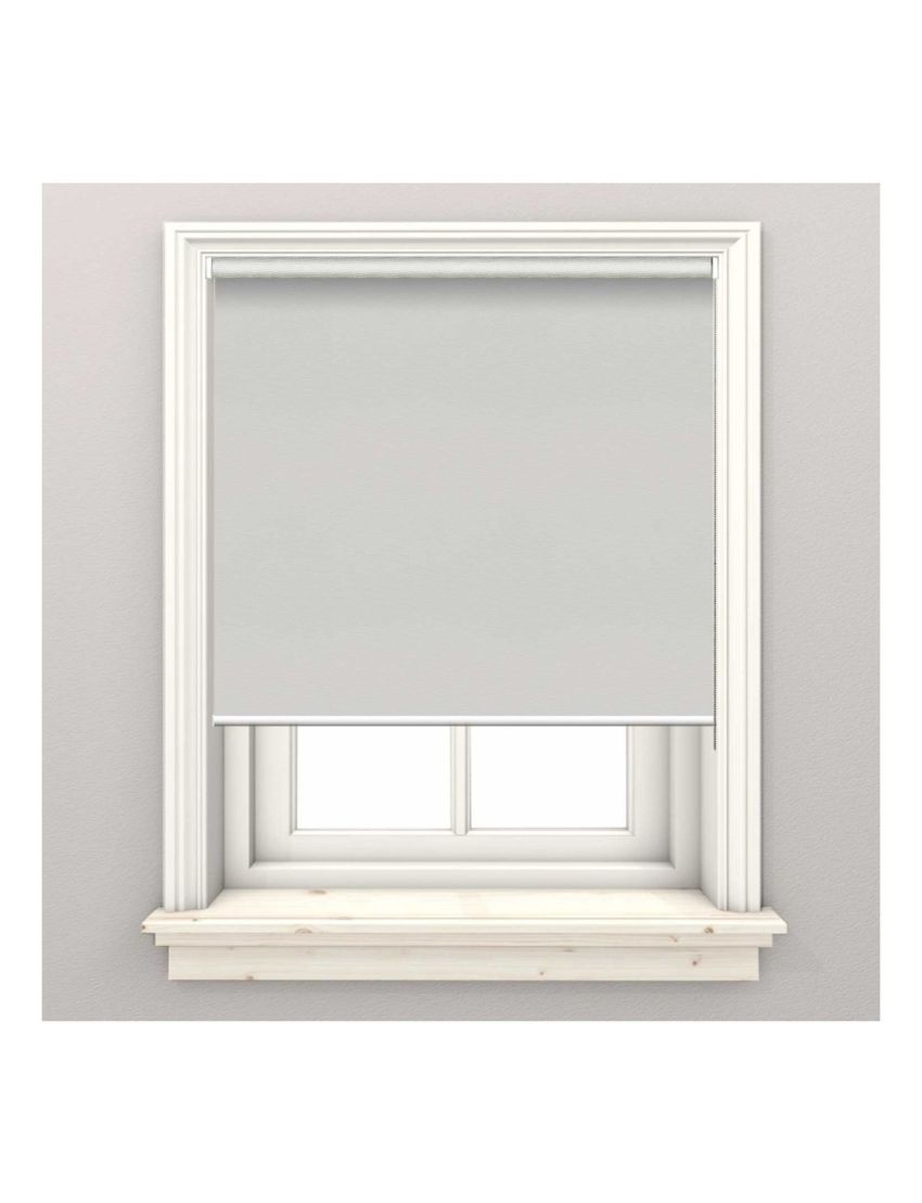 Madeira Light Grey Blackout Roller Blind