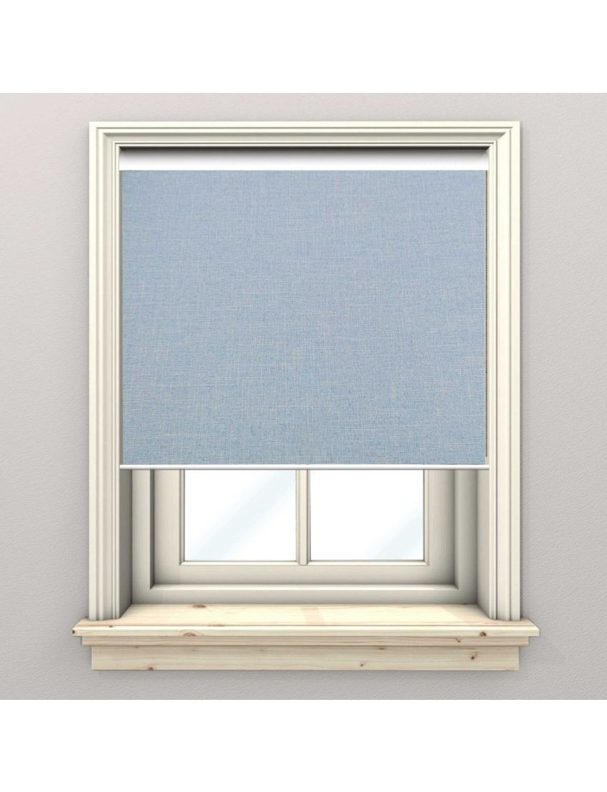 Madeira Blue Blackout Roller Blind