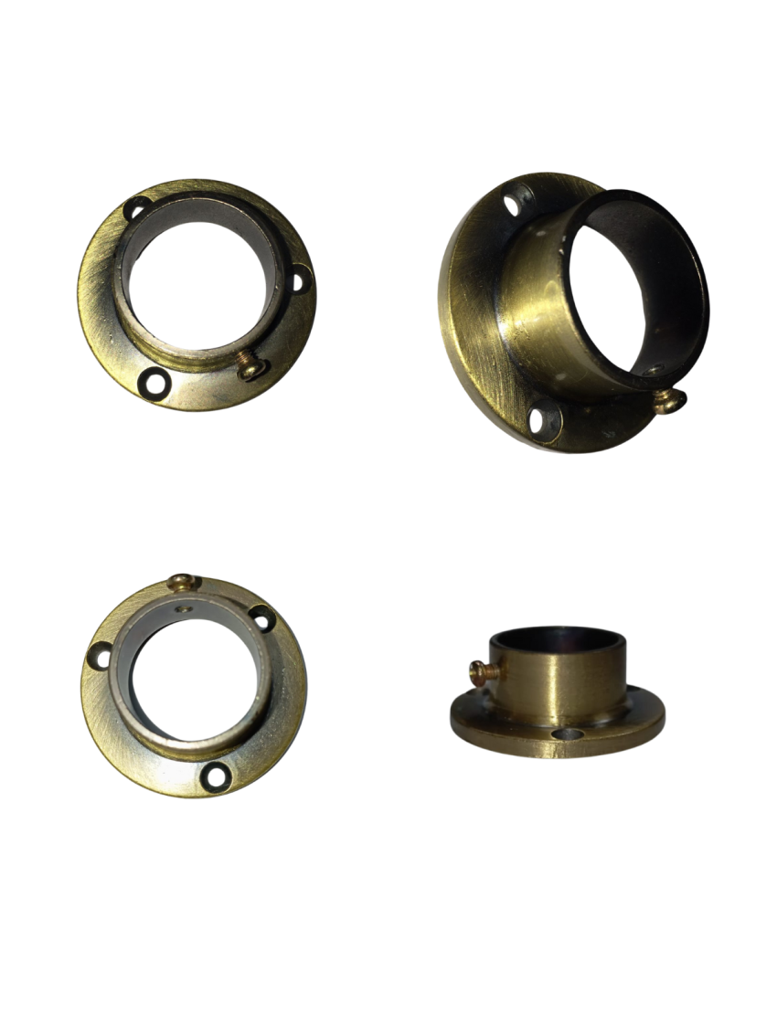 ANTIQUE GOLD FINISH WALL BRACKET CURTAIN POLE