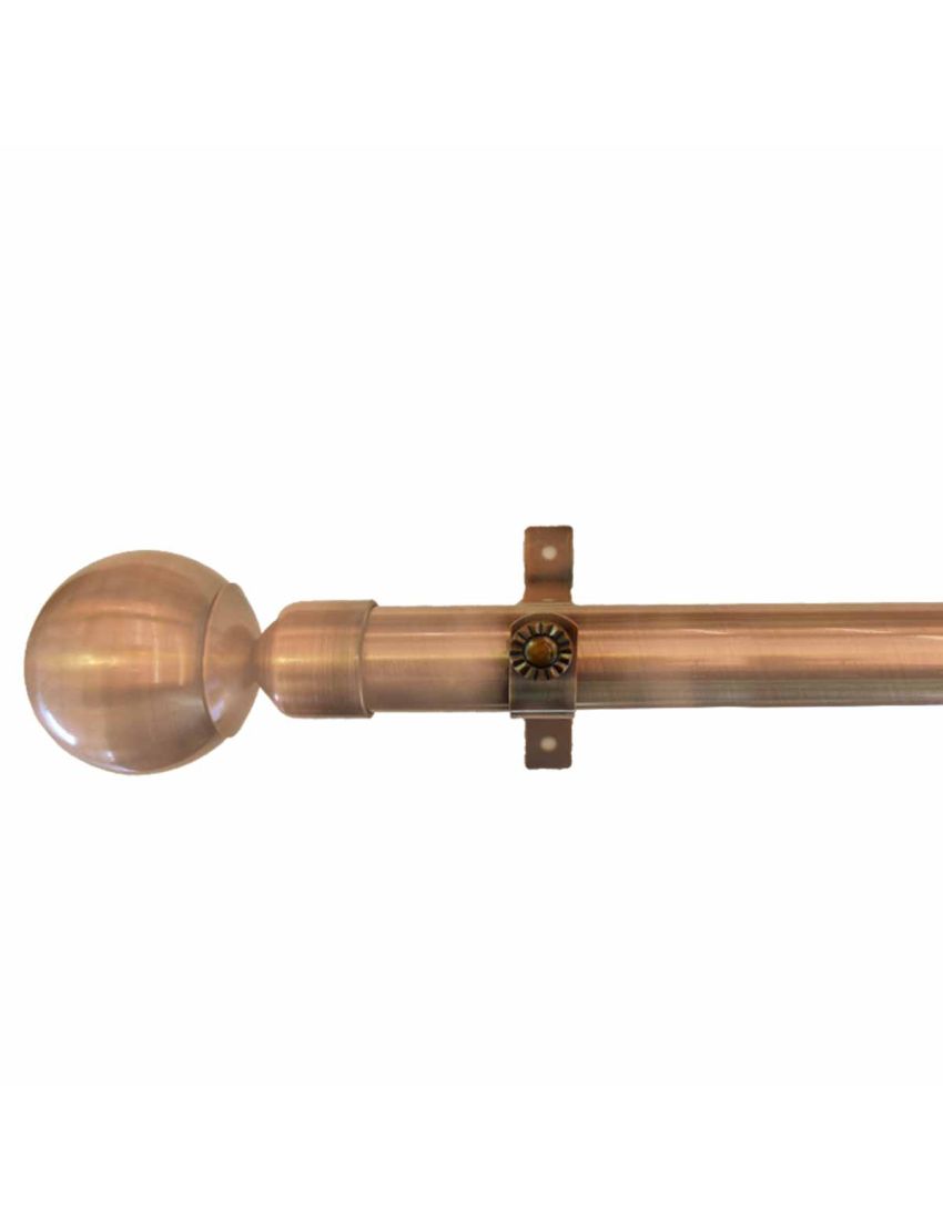 BRONZE FINISH CLASSIC BALL CURTAIN POLE
