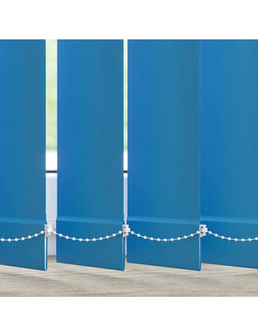 Bright Blue - Vertical Blinds
