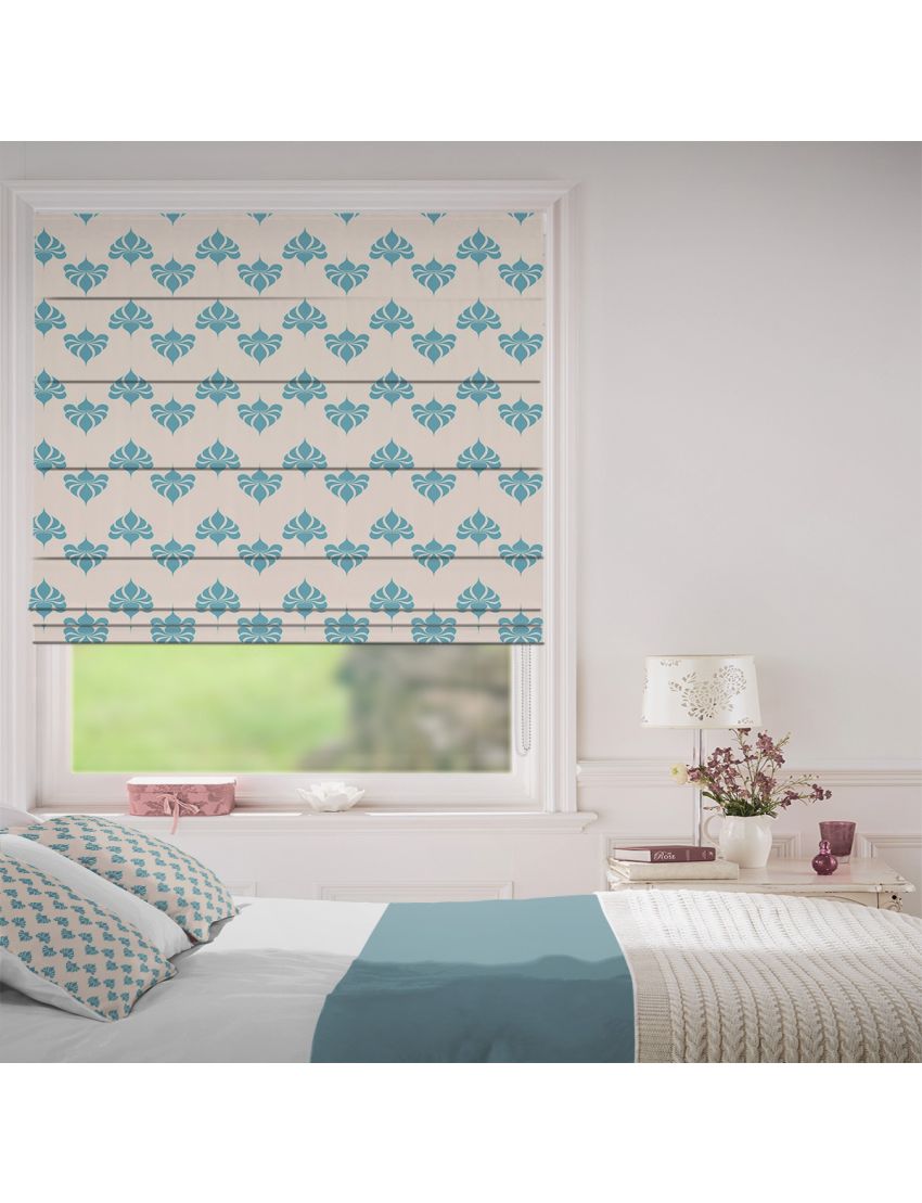 Havana Sapphire Vintage Roman Blind