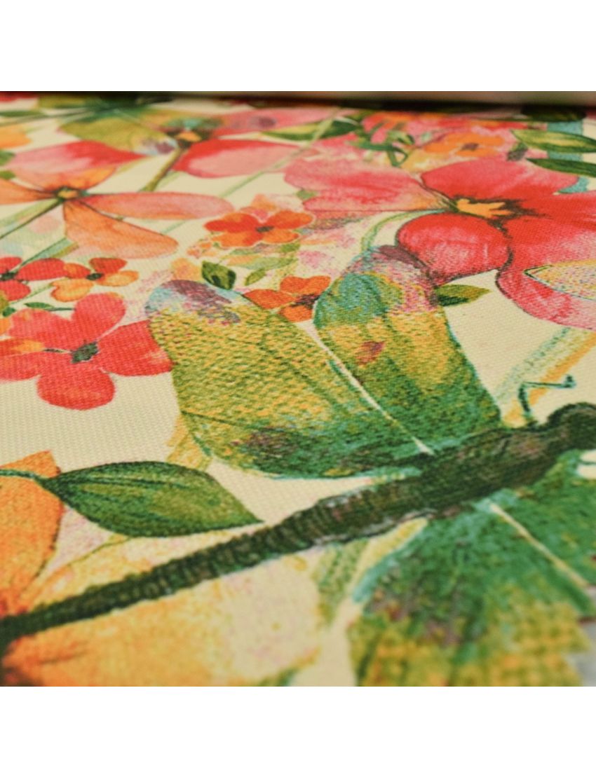 Dragon Fly Tapestry With Floral Design Roman Blinds