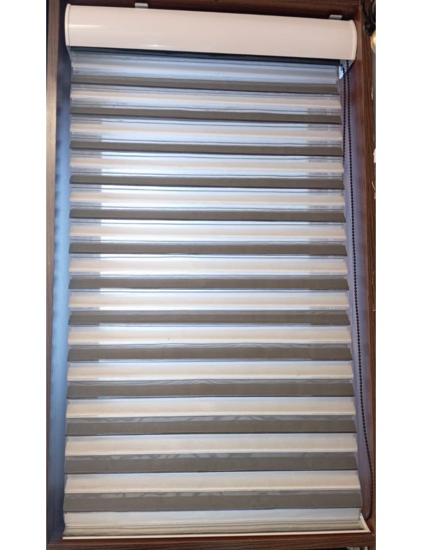 Black and white Triple Shade Blind