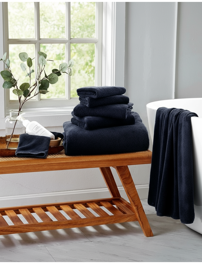 650GSM Hotel Grade Navy Blue Towels