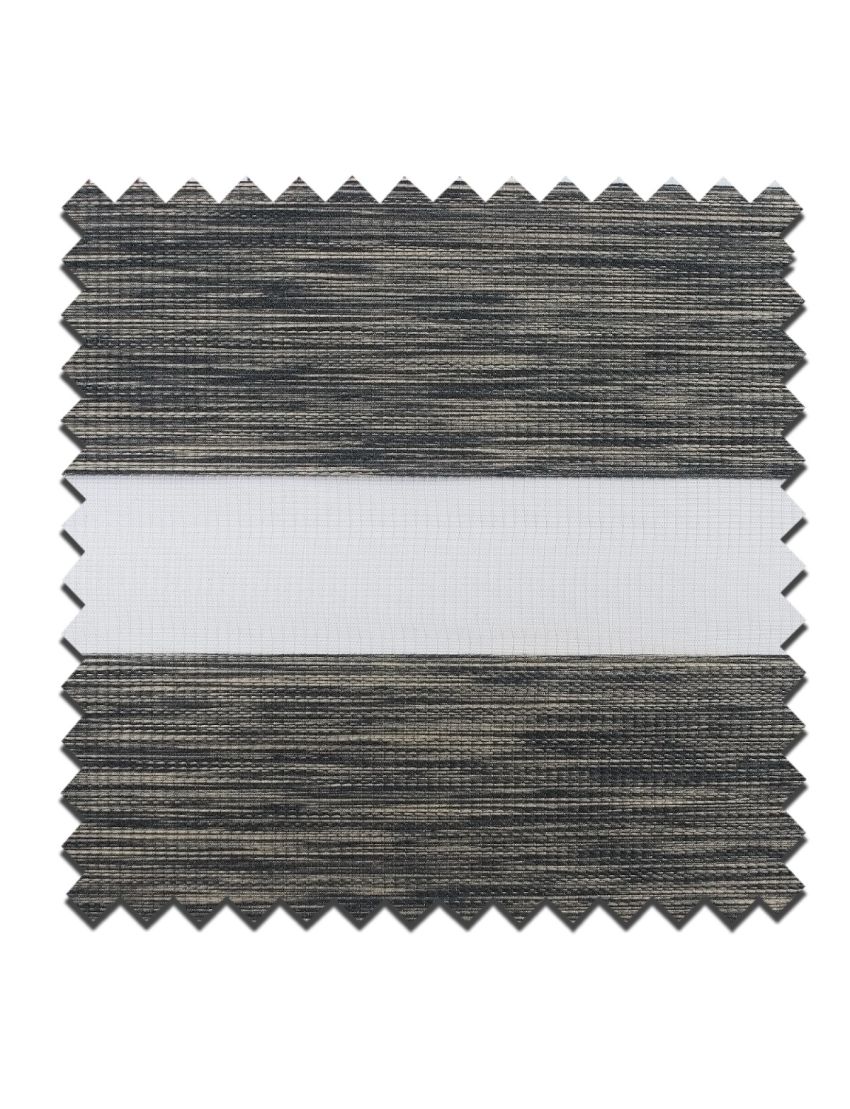 Bergen Black Coffee Zebra Blind