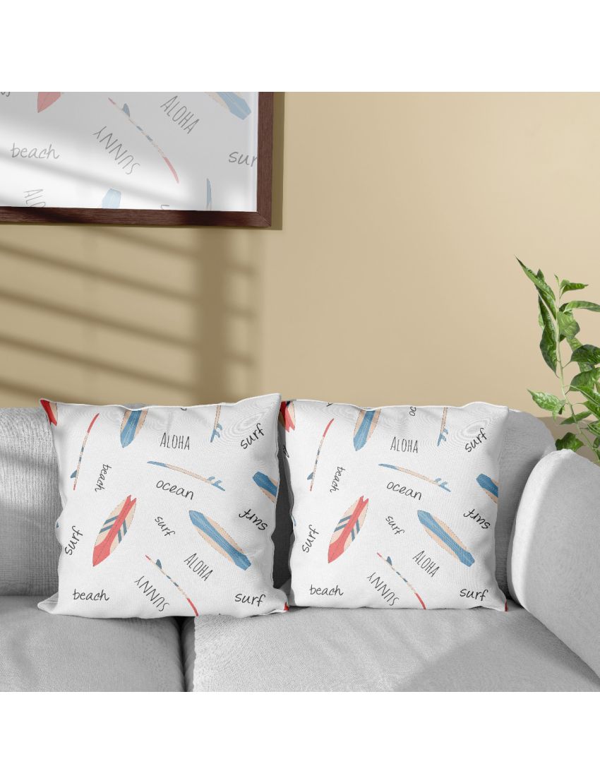 Sunny Ocean Surf Design Cushion Cover