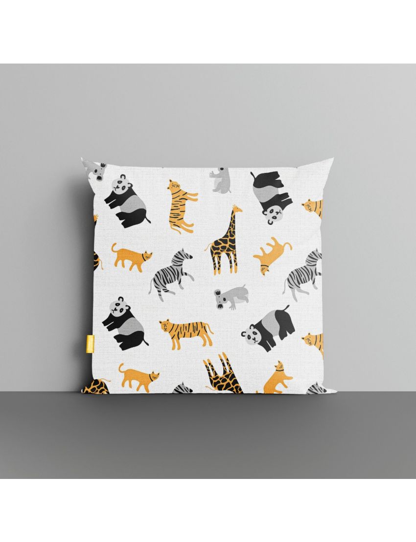 Safari Lumbar Throw Cushion Cover 