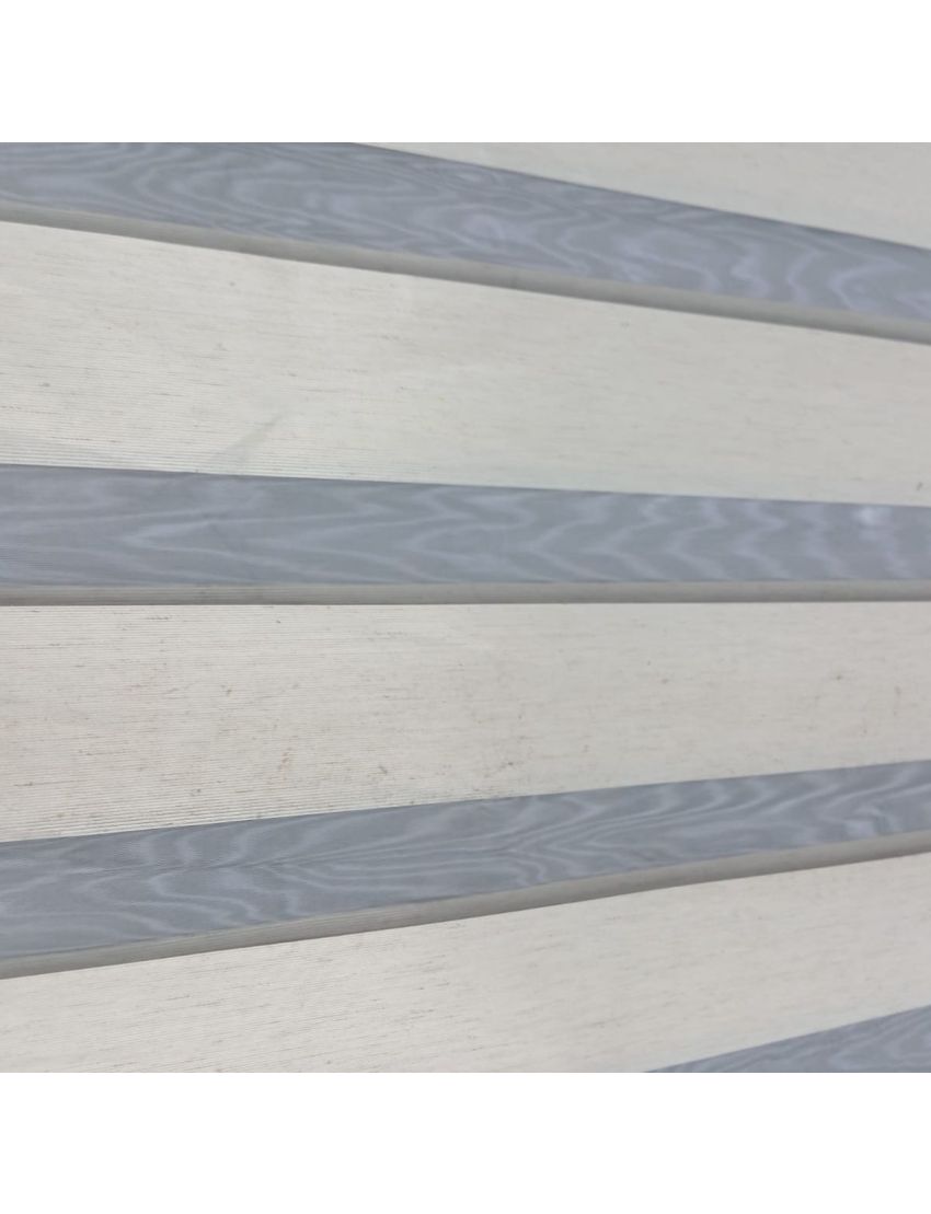 Ivory and Black- Zebra Blind