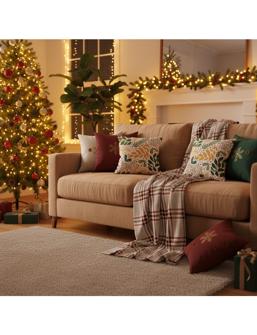 Holiday Botanical Cushion Covers