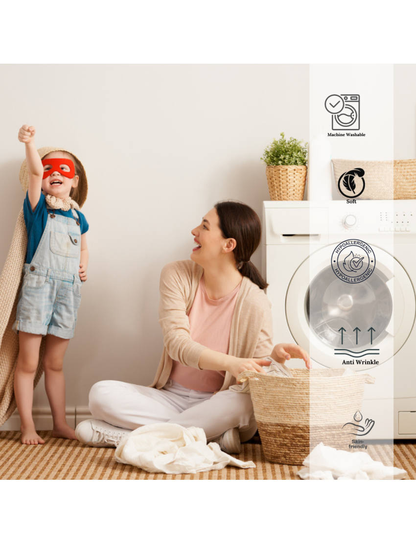 100% Cotton 1cm stripe White Flat Sheet 300 T/C