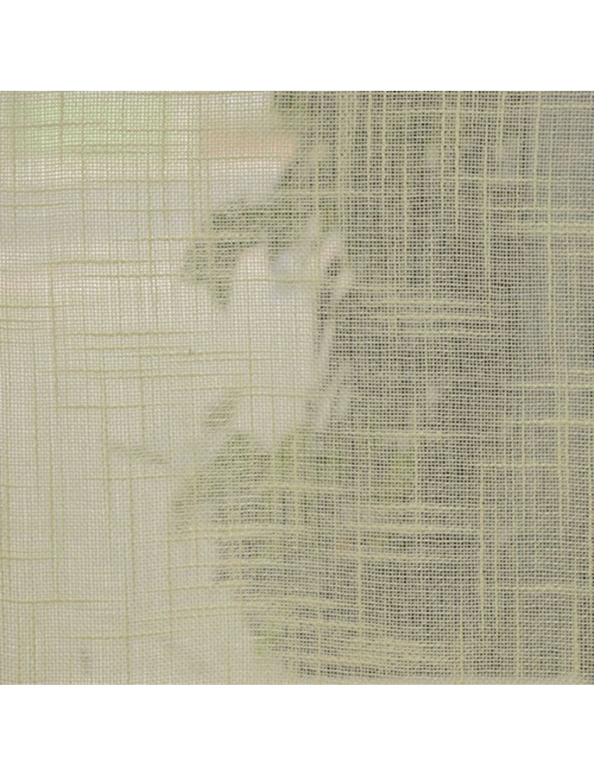 Cream Faux Linen Sheers