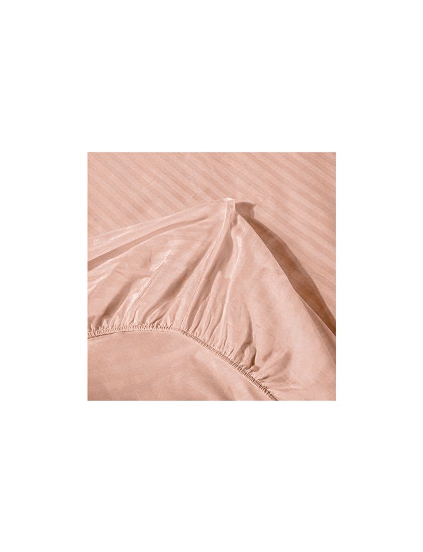 Classic-Orange Strip Fitted Sheet