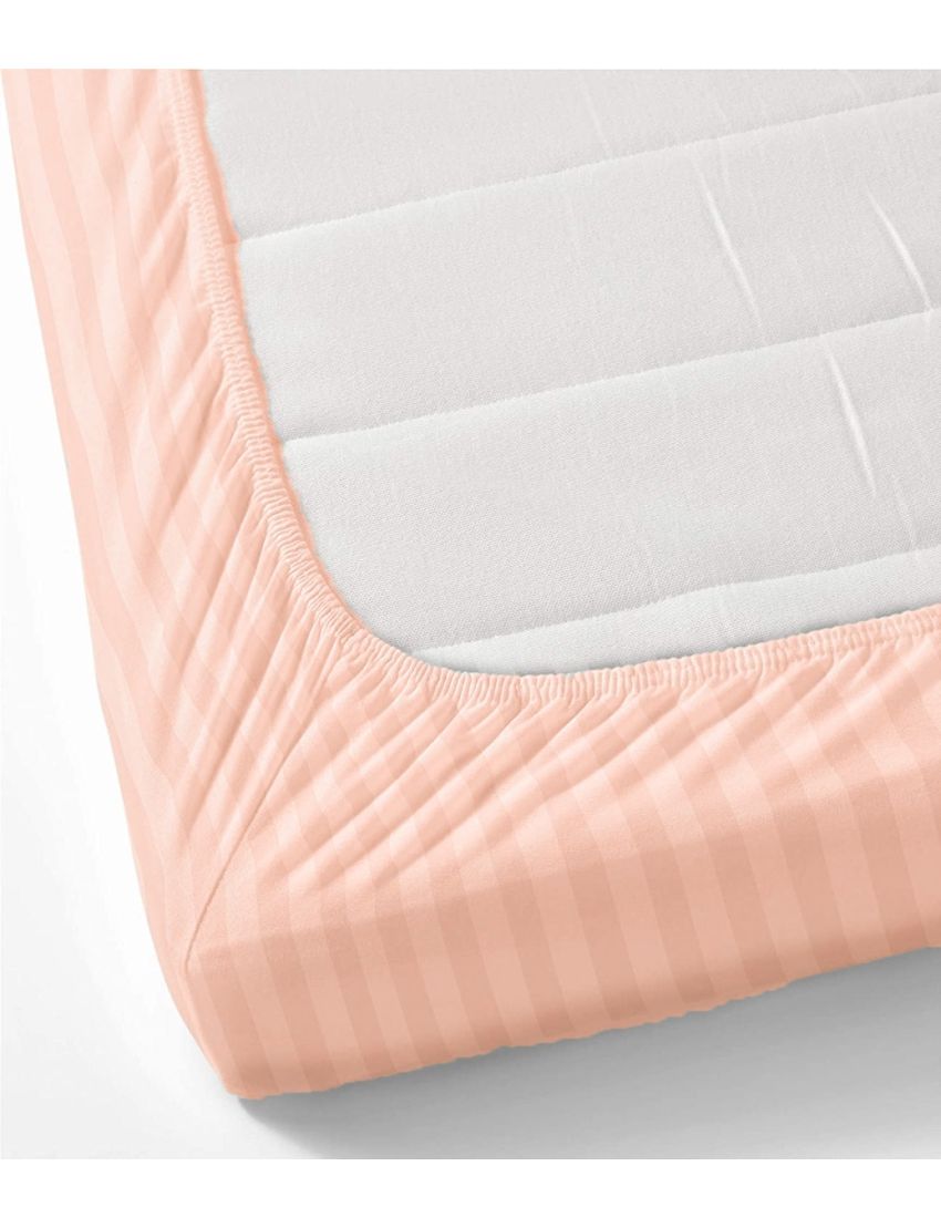 Classic-Orange Strip Fitted Sheet