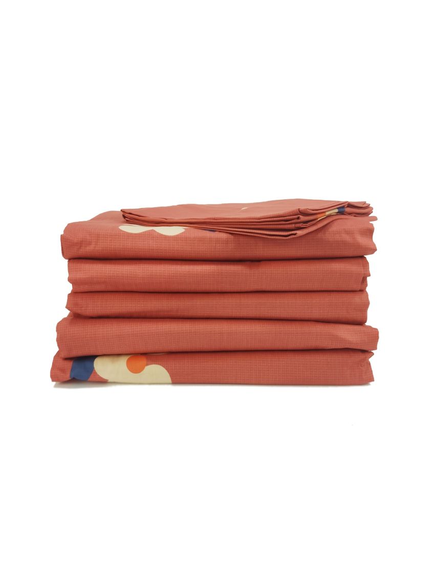 Amaryllis Orange Bedding Set