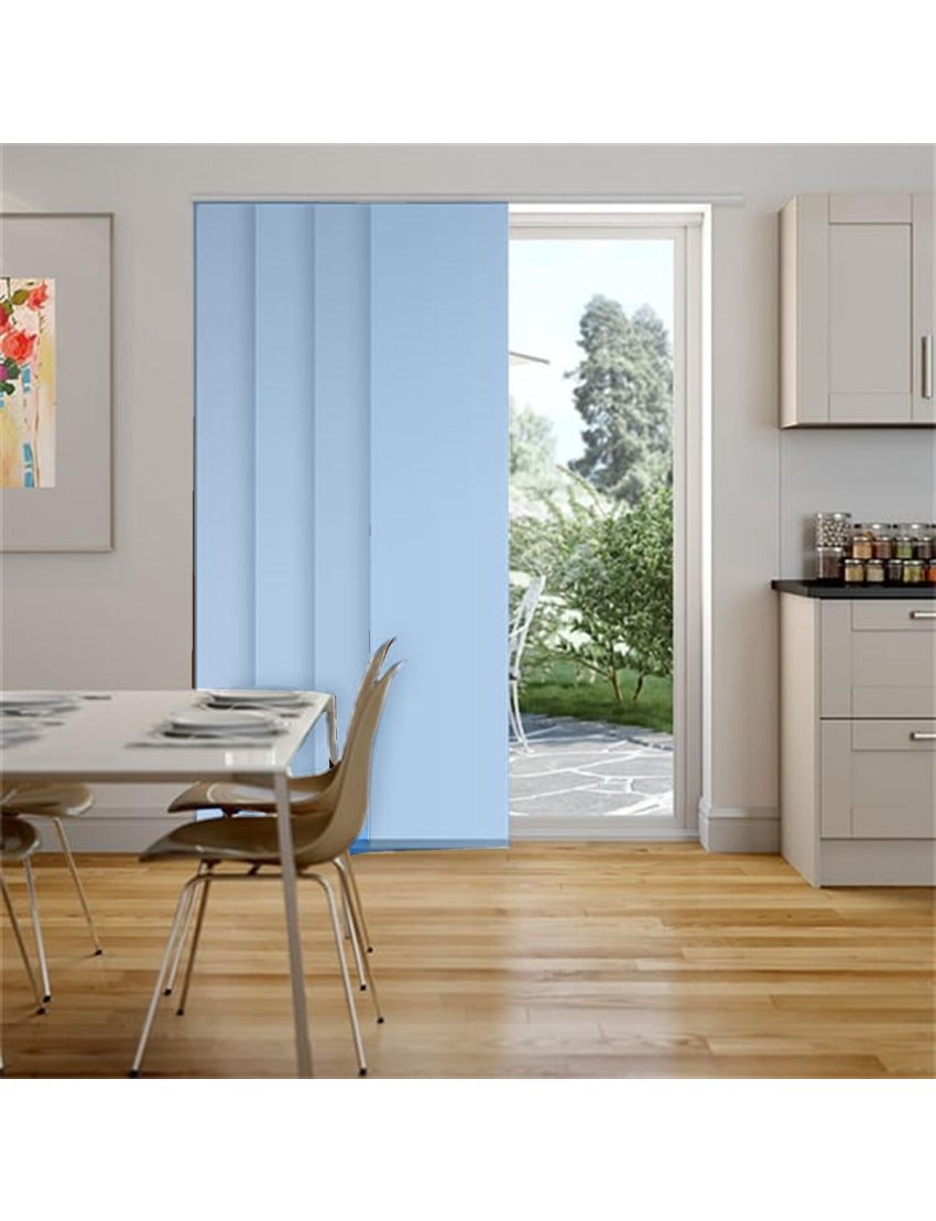 Paleo Sky Blue - Panel Blinds Blackout
