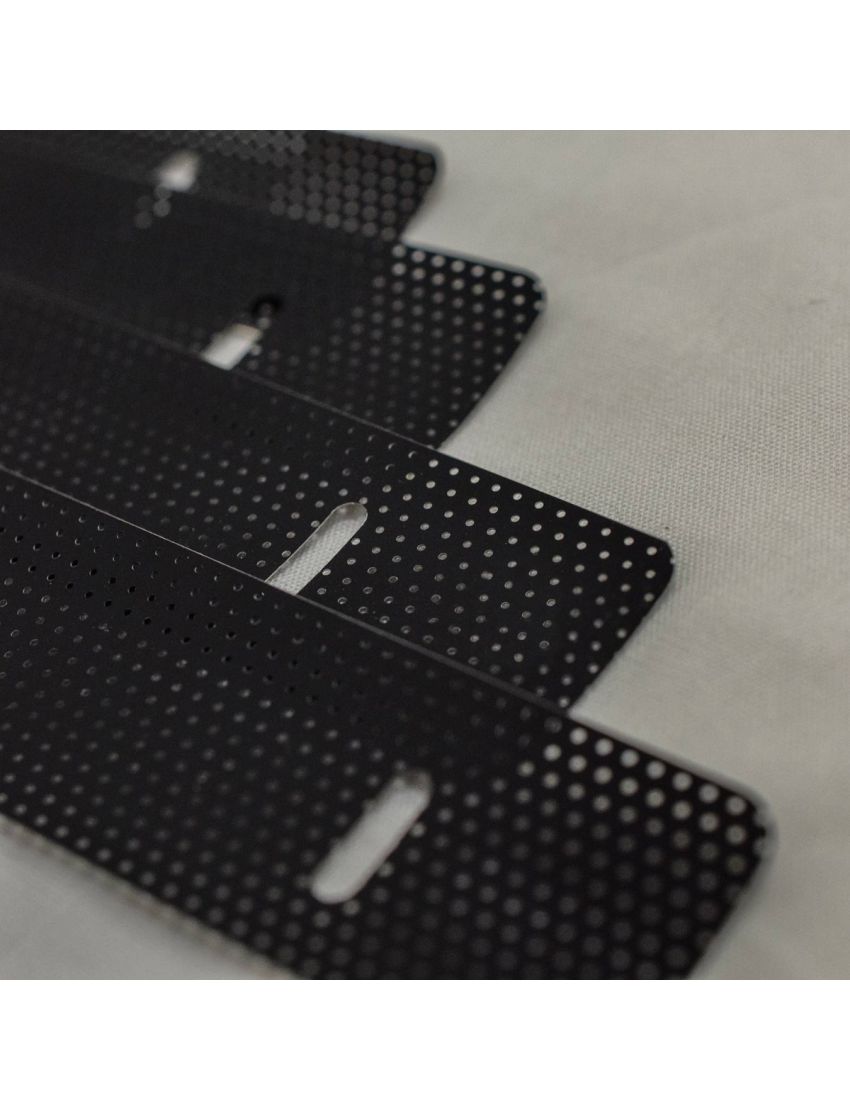 Perforated Black-Venetian Blinds