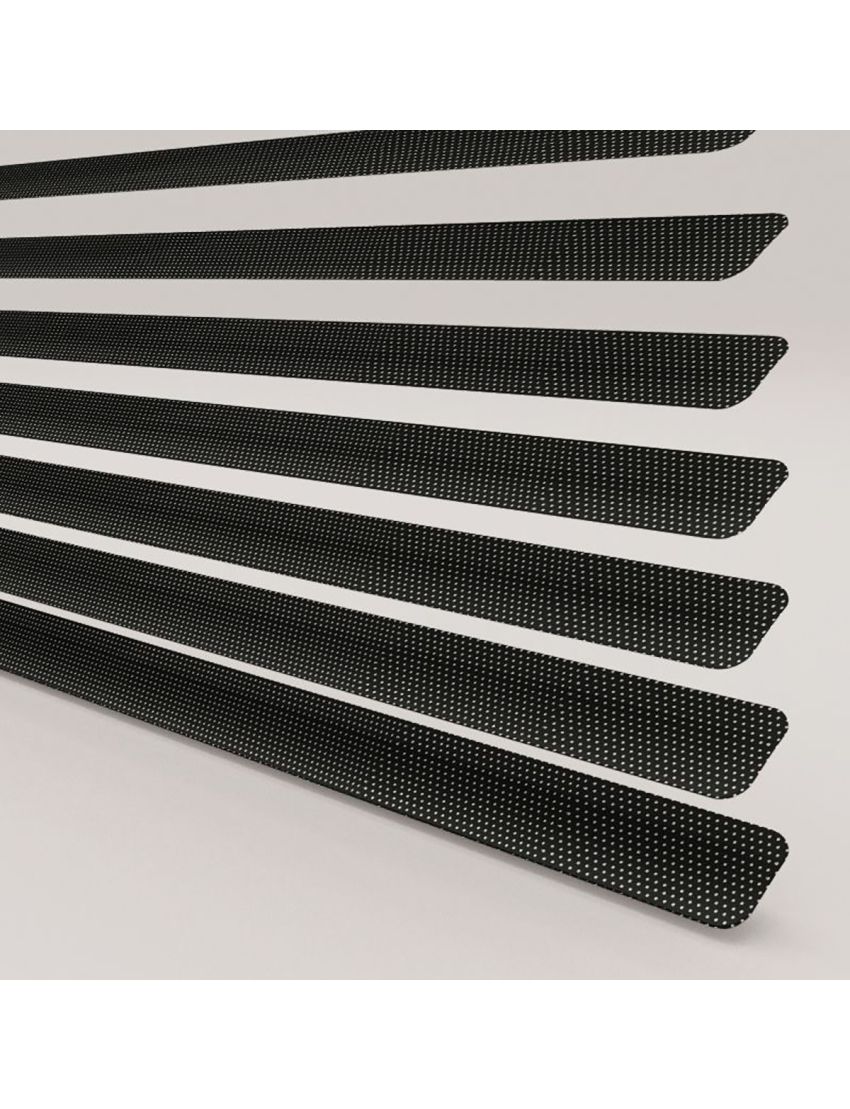 Perforated Black-Venetian Blinds